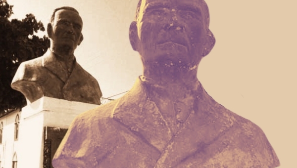 Herma a Pe. Sá Leitão. Aracati-CE. Acervo do Lua Cheia